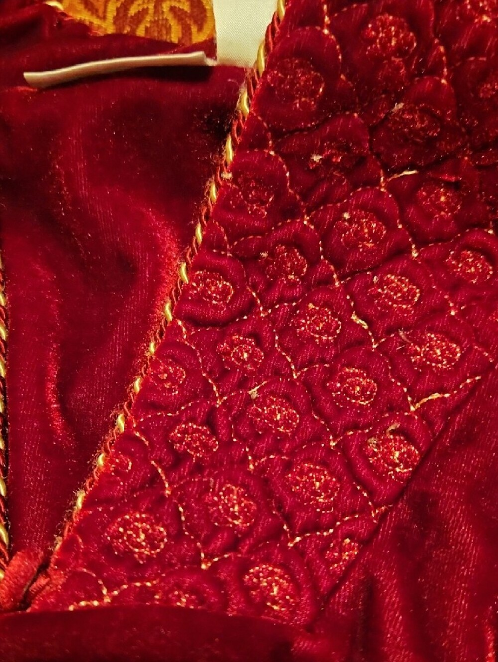 Adonna Velvet Long Robe in Deep Burgundy, Like New, Large - Picture 3 of 10